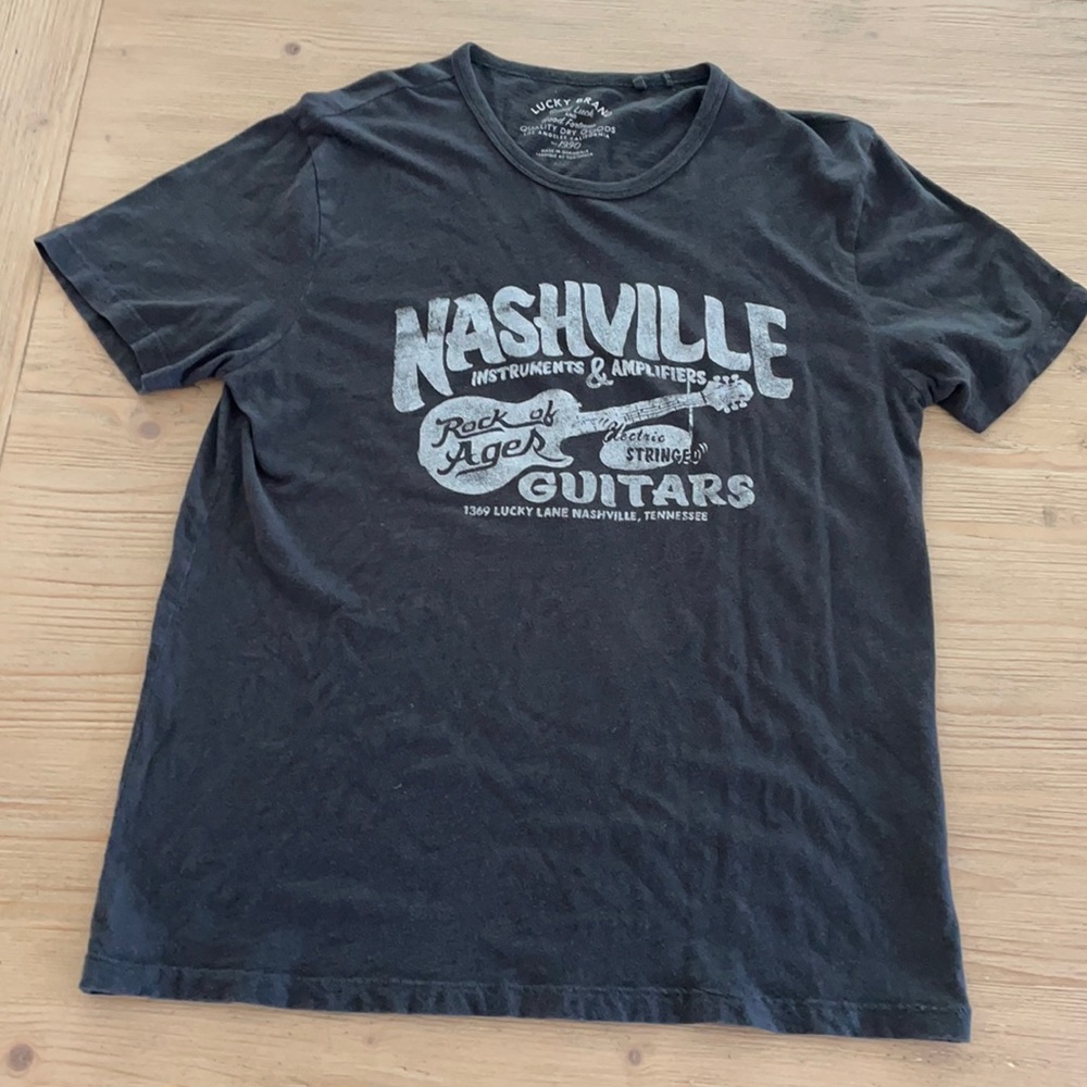 Men’s Lucky Brand Med Blk T Shirt l
